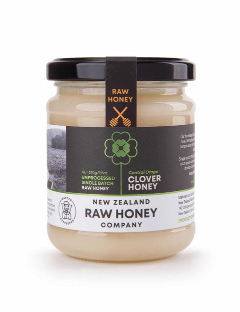 Raw Central Otago Clover Honey - some 270g short dated stock, bb Sept 2025, $5 only while stock lasts!