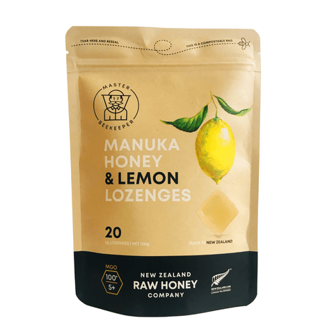 Raw Mānuka Honey & Lemon Lozenges