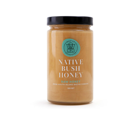 Native Bush Honey 1kg Glass