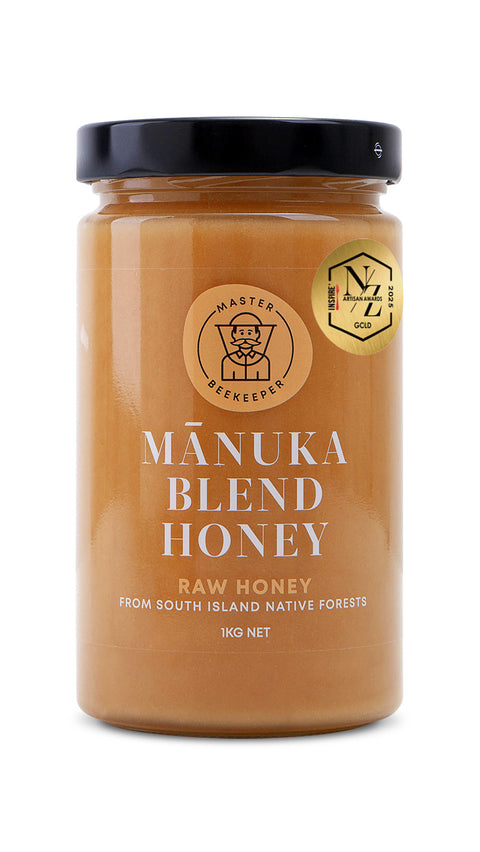 Mānuka blend Honey 1kg Glass
