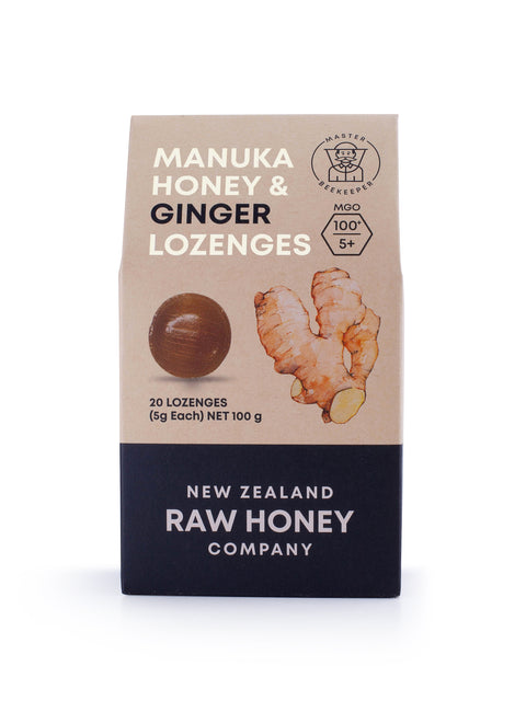 Raw Mānuka Honey & Ginger Lozenges