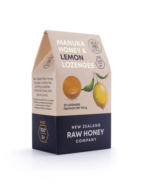 Raw Mānuka Honey & Lemon Lozenges