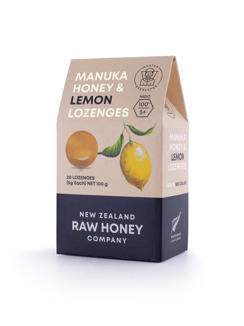 Raw Mānuka Honey & Lemon Lozenges