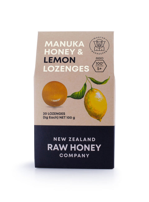 Raw Mānuka Honey & Lemon Lozenges